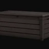 Large Deck Boxes>Keter Brightwood 120 Gallon Deck Box - Brown