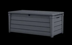 Large Deck Boxes>Keter Brightwood 120 Gallon Deck Box - Graphite