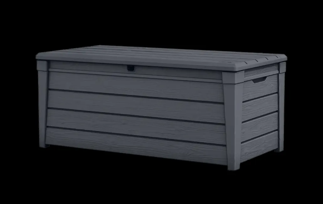 Large Deck Boxes>Keter Brightwood 120 Gallon Deck Box - Graphite