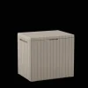 Small Deck Boxes>Keter City Box 30 Gallon Deck Box - Beige
