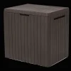Small Deck Boxes>Keter City Box 30 Gallon Deck Box - Brown