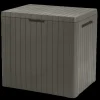 Small Deck Boxes>Keter City Box 30 Gallon Deck Box - Taupe