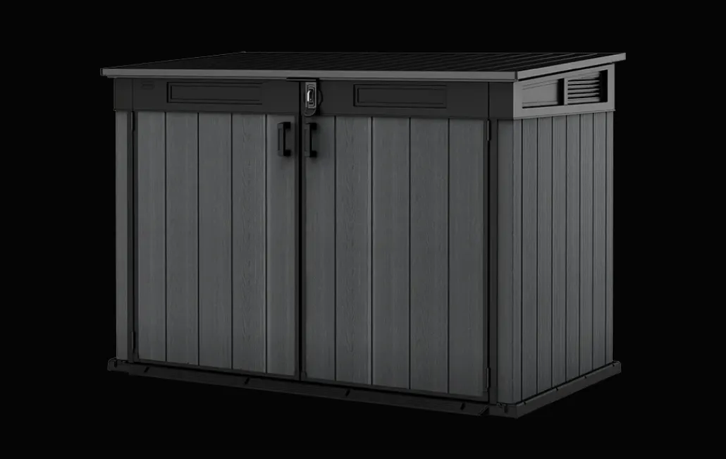 Small Sheds|Trash Can Storage Sheds>Keter Cortina Mega Storage Shed - Graphite