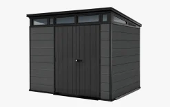 Medium Sheds>Keter Cortina 9x7 Storage Shed - Graphite