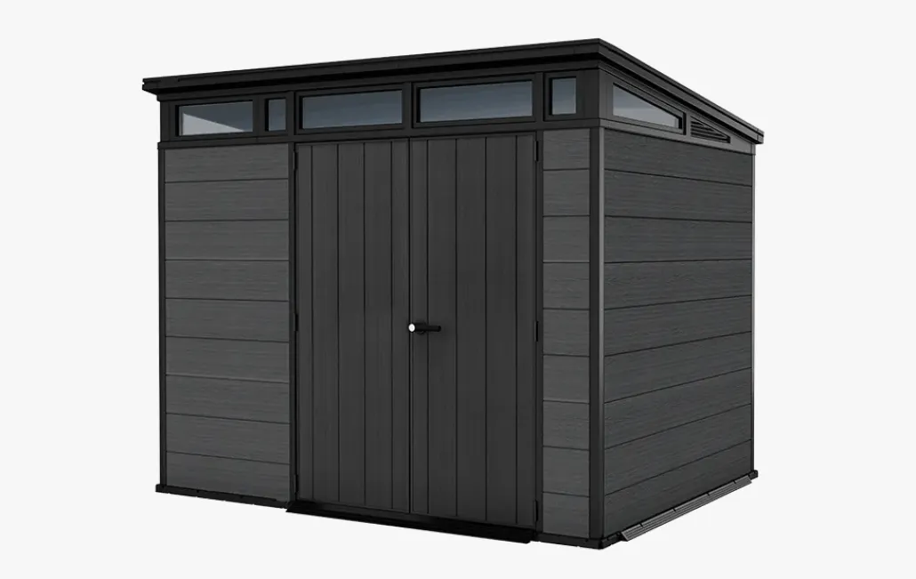 Medium Sheds>Keter Cortina 9x7 Storage Shed - Graphite