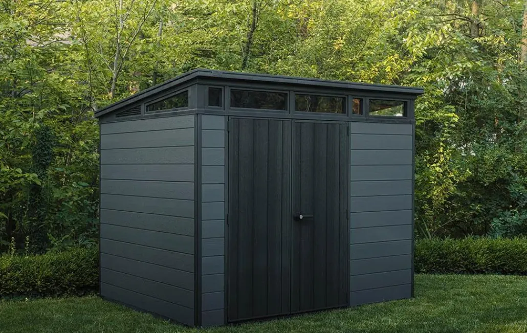 Medium Sheds>Keter Cortina 9x7 Storage Shed - Graphite