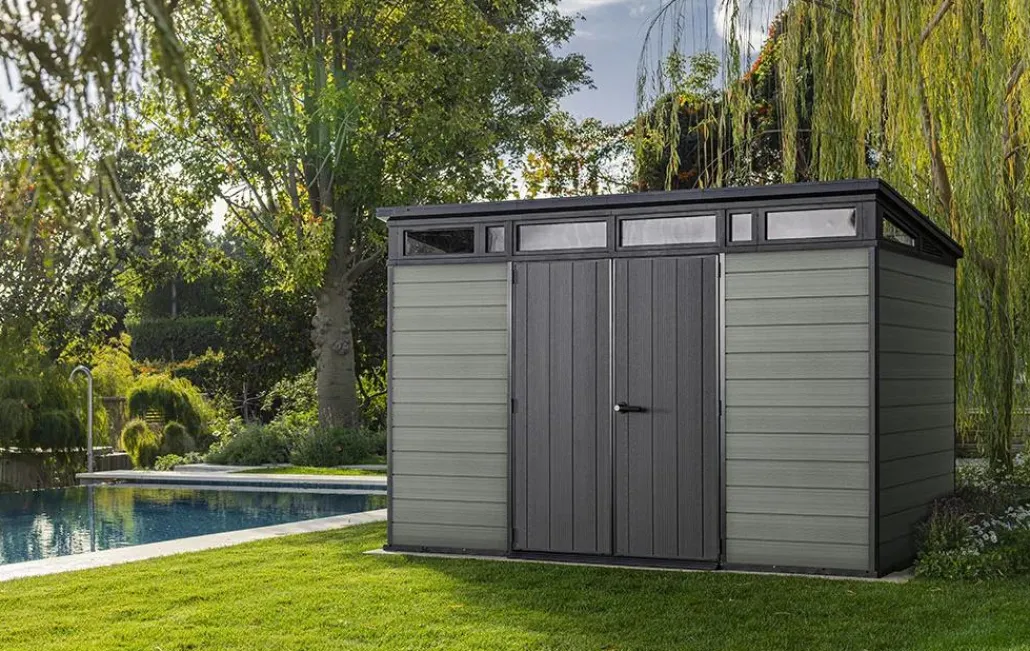 Large Sheds>Keter Cortina 11x7 Storage Shed - Green
