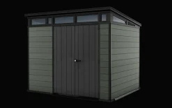 Medium Sheds>Keter Cortina 9x7 Storage Shed - Green