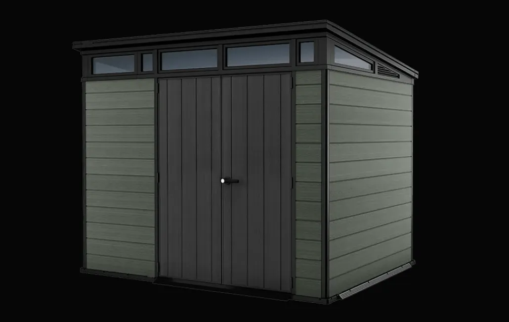 Medium Sheds>Keter Cortina 9x7 Storage Shed - Green