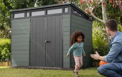 Medium Sheds>Keter Cortina 9x7 Storage Shed - Green