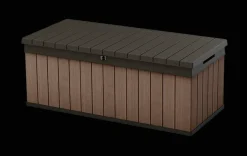 Small Deck Boxes>Keter Darwin 100 Gallon Deck Box - Brown