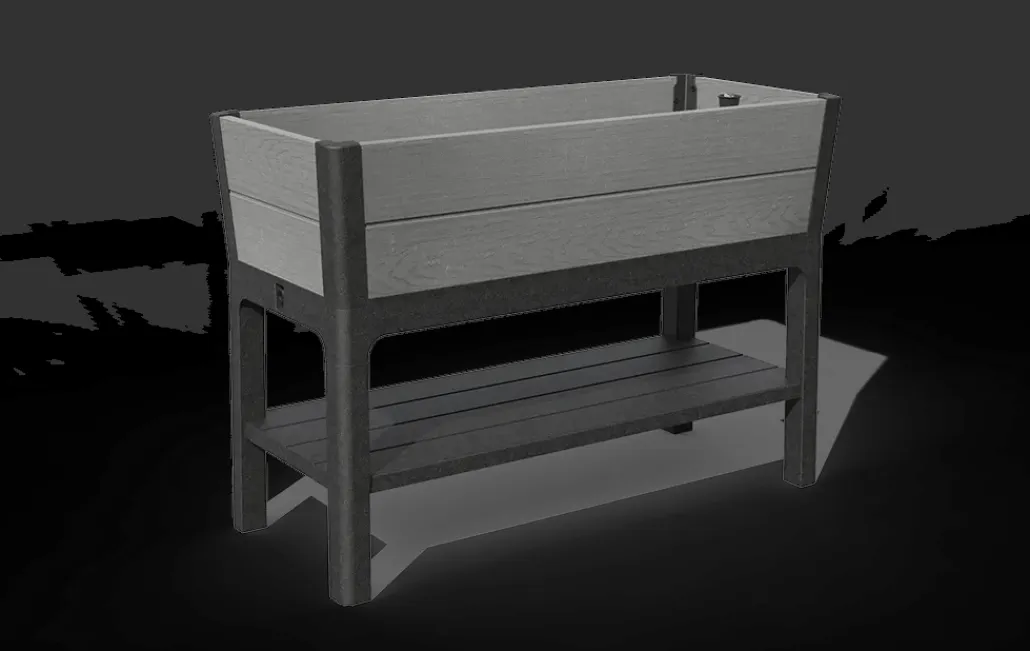 Garden Beds>Keter Darwin 29 Gallon Elevated Garden Bed - Graphite