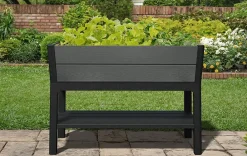 Garden Beds>Keter Darwin 29 Gallon Elevated Garden Bed - Graphite