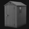 Small Sheds>Keter Darwin 4x6 Storage Shed - Graphite