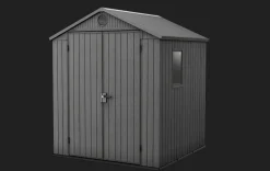 Medium Sheds>Keter Darwin 6x6 Storage Shed - Graphite