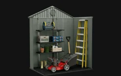 Small Sheds>Keter Darwin 6x4 Storage Shed - Graphite