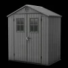 Small Sheds>Keter Darwin 6x4 Storage Shed with Windows - Graphite