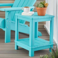 Outdoor Side Tables>Keter Deluxe Adirondack Side Table - Teal