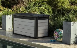 Large Deck Boxes>Keter Denali 200 Gallon Deck Box - Grey