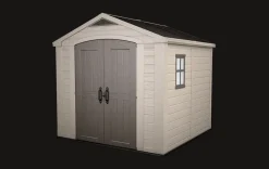Medium Sheds>Keter Factor 8x8 Storage Shed - Brown