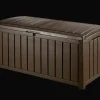 Large Deck Boxes>Keter Glenwood 101 Gallon Deck Box - Brown