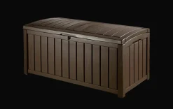 Large Deck Boxes>Keter Glenwood 101 Gallon Deck Box - Brown
