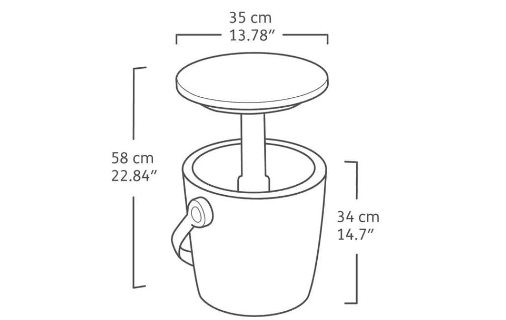 Cool Bars>Keter Go Bar Portable 4.3 Gallon Cooler - Green