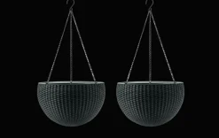 Planters>Keter Hanging Planter Set of 2 - Graphite