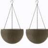 Planters>Keter Hanging Planter Set of 2 - Brown