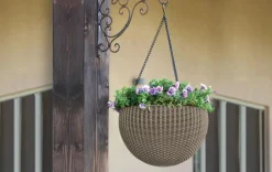 Planters>Keter Hanging Planter Set of 2 - Brown