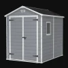 Medium Sheds>Keter Manor 6x8 Storage Shed - Grey