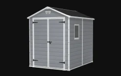 Medium Sheds>Keter Manor 6x8 Storage Shed - Grey