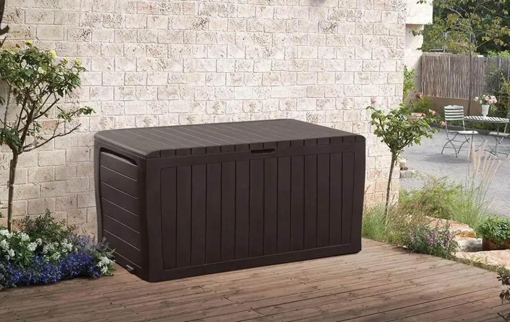 Small Deck Boxes>Keter Marvel 71 Gallon Deck Box - Brown