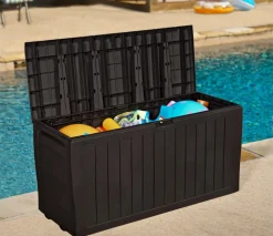 Small Deck Boxes>Keter Marvel 71 Gallon Deck Box - Graphite