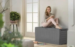 Small Deck Boxes>Keter Marvel 71 Gallon Deck Box - Grey