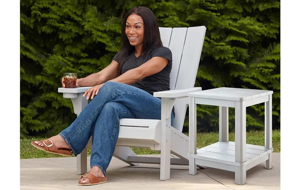 Adirondack Chairs>Keter Modern Adirondack Chair - White