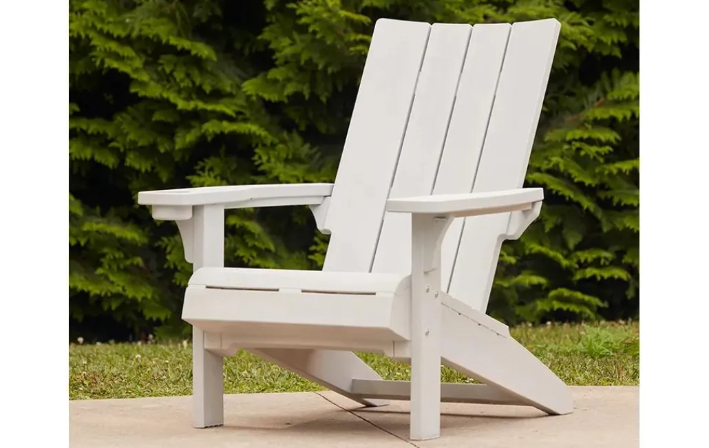 Adirondack Chairs>Keter Modern Adirondack Chair - White