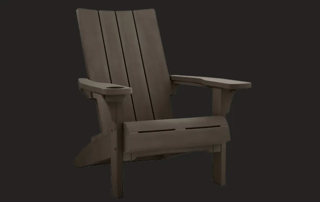 Adirondack Chairs>Keter Modern Adirondack Chair - Brown
