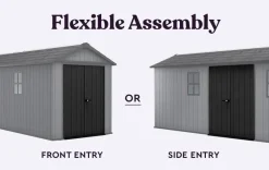 Large Sheds>Keter Newton Plus 7.5x17 Storage Shed - Graphite