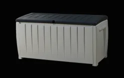 Small Deck Boxes>Keter Novel 90 Gallon Deck Box - Black