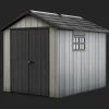 Medium Sheds>Keter Oakland 7.5x9 Storage Shed - Grey