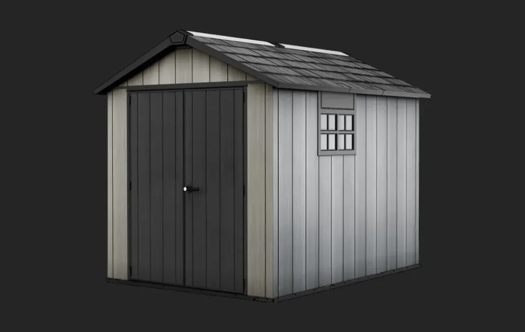 Medium Sheds>Keter Oakland 7.5x9 Storage Shed - Grey