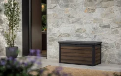 Small Deck Boxes>Keter Signature 100 Gallon Deck Box - Rosewood Brown