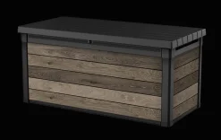 Large Deck Boxes>Keter Signature 150 Gallon Deck Box - Walnut Brown