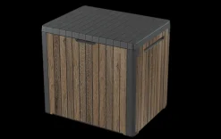 Small Deck Boxes>Keter Signature 30 Gallon Deck Box - Walnut Brown