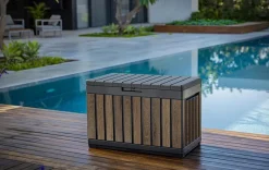 Small Deck Boxes>Keter Signature 50 Gallon Deck Box - Walnut Brown