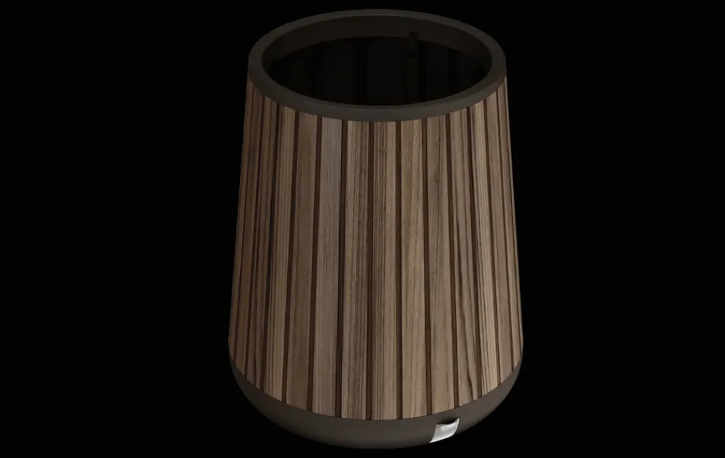 Planters>Keter Signature Conical Planter - Rosewood Brown