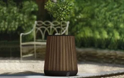 Planters>Keter Signature Conical Planter - Rosewood Brown