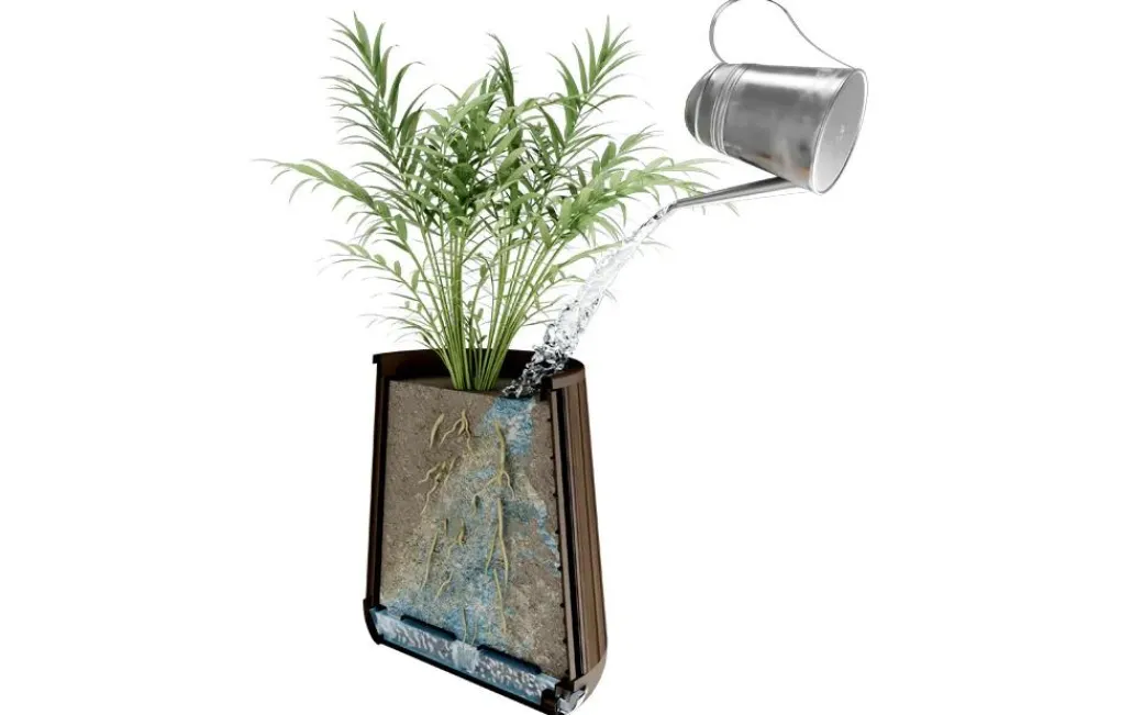 Planters>Keter Signature Conical Planter - Rosewood Brown