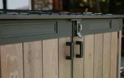 Trash Can Storage Sheds|Horizontal Sheds>Keter Signature Horizontal Storage Shed - Walnut Brown